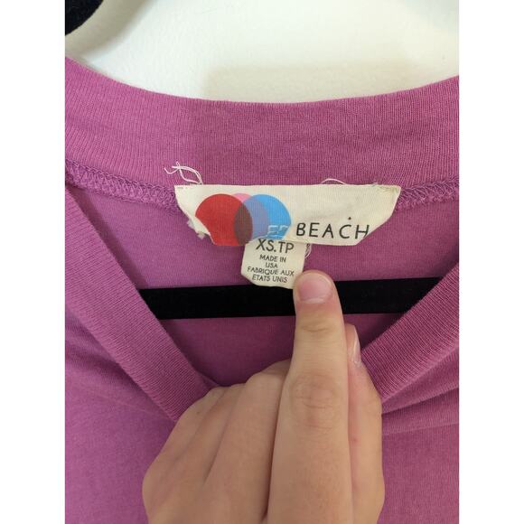 Free People Beach All Day Long Midi T-shirt Dress Pockets Mauve-Sz XS - Picture 3 of 10